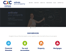 Tablet Screenshot of cxcfinancialpartners.com.au
